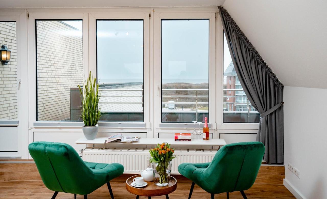 Penthouse Mit Meerblick Westerland Bagian luar foto